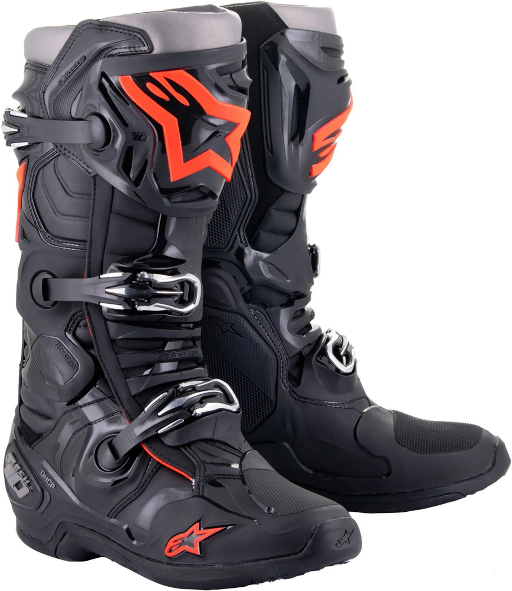 Alpinestars Tech 10 Motocross Stiefel (Black/Red,11 (45.5))